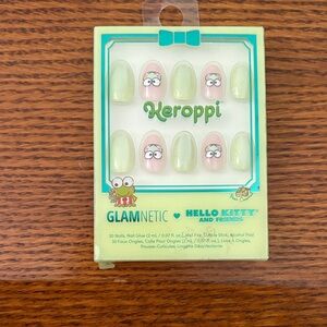 GLAMNETIC Keroppi Pastel Green & Pink Press-On Nail Set